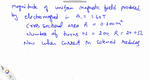 a-strong-electromagnet-produces-a-uniform-field-of-160-mathrmt-over-a-cross-sectional-area-of-0200-m