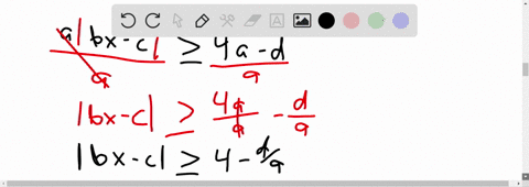 solve-the-inequality-for-x-assume-that-a-b-and-c-are-positive-constants-ab-x-cd-geq-4-a