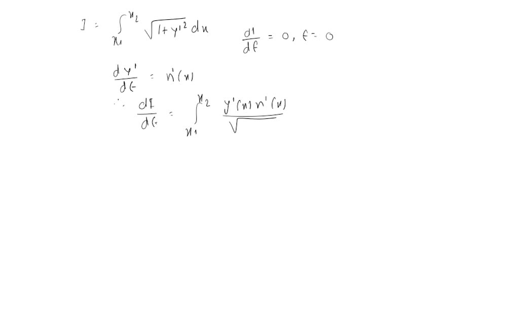 In all our discussions so far on finding the function f for which I=∫x1 ...