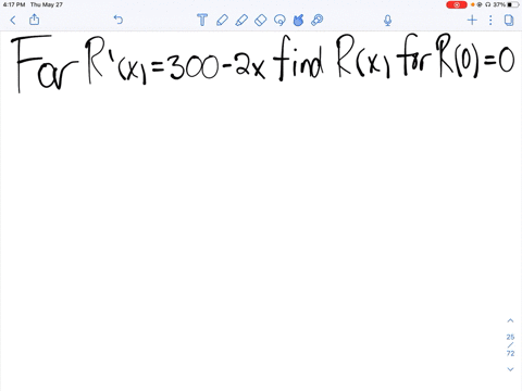 the-marginal-revenue-for-a-certain-product-is-given-by-rprimex300-2-x-find-the-total-revenue-functio