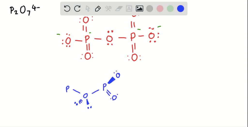 SOLVED:In the pyrophosphate ion, P2 O7 ^4-, one oxygen atom is bonded ...