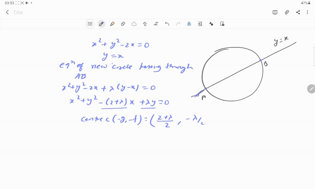 SOLVED:The equation of circle touching the axis of y at a distance +4 ...