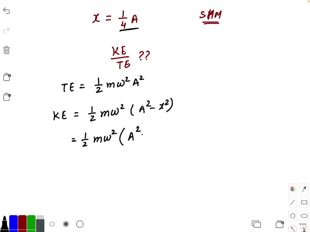 solved-when-the-displacement-of-a-particle-executing-shm-is-one-fourth