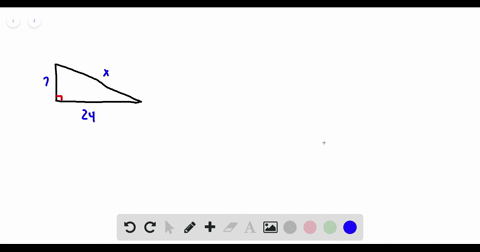 describe-and-correct-the-error-in-using-the-pythagorean-theorem-c2-square-a2b2-x2-square-72242-x2-sq