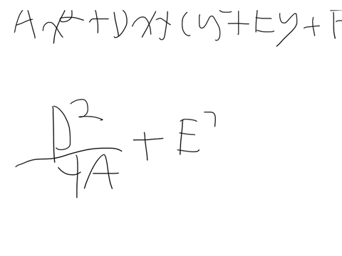 show-that-the-graph-of-an-equation-of-the-form-a-x2c-y2d-xe-yf0-quad-a-neq-0-c-neq-0-where-a-and-10
