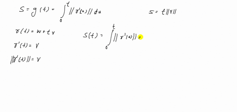 let-mathbfrtmathbfwt-mathbfv-be-a-parametrization-of-a-line-a-show-that-the-arc-length-function-sgti