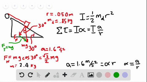 a-24-mathrmkg-block-rests-on-a-slope-and-is-attached-by-a-string-of-negligible-mass-to-a-solid-dru-2
