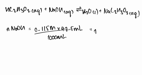 the-distinctive-odor-of-vinegar-is-due-to-acetic-acid-mathrmch_3-mathrmcooh-which-reacts-with-sodium
