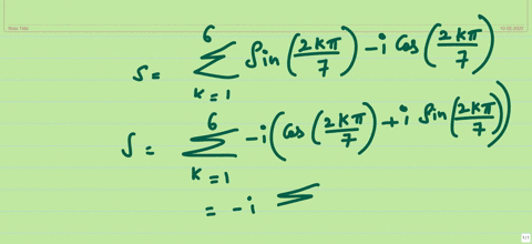 the-value-of-sum_k16leftsin-frac2-pi-k7-i-cos-frac2-pi-k7right-is-a-1-b-0-c-mathrmi-d-i-e-none