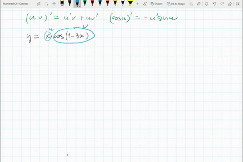 find-the-derivative-using-the-appropriate-rule-or-combination-of-rules-yx-cos-1-3-x