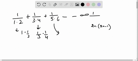 sum-the-infinite-series-frac11-cdot-2frac13-cdot-4frac15-cdot-6cdots-cdot