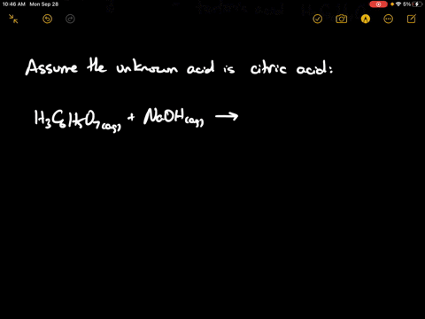 an-unknown-solid-acid-is-either-citric-acid-or-tartaric-acid-to-determine-which-acid-you-have-you--4