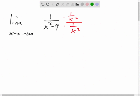 find-each-limit-lim-_x-rightarrow-infty-frac1x2-9