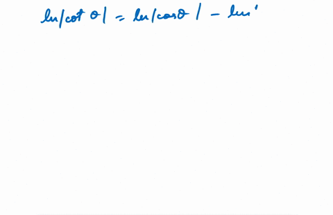 use-the-properties-of-logarithms-and-trigonometric-identities-to-verify-the-identity-ln-cot-thetaln-