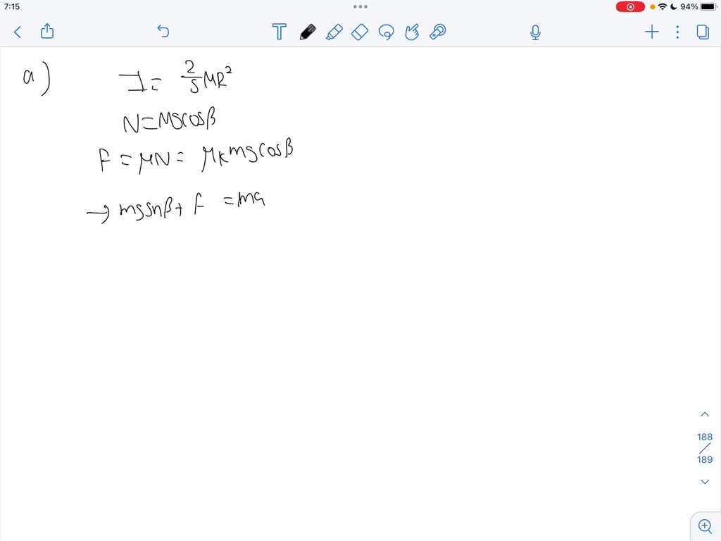 SOLVED:Example 10.7 discusses a uniform solid sphere rolling without ...