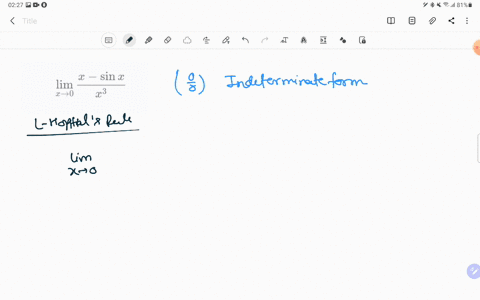 evaluate-the-limits-lim-_x-rightarrow-0-fracx-sin-xx3-4