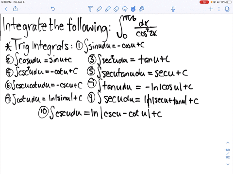 integrate-each-of-the-given-functions-int_0pi-6-fracd-xcos-2-2-x-2