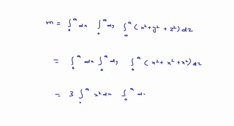 find-the-centre-of-mass-of-an-object-occupying-the-cube-0-leq-x-y-z-leq-a-with-density-given-by-rh-2