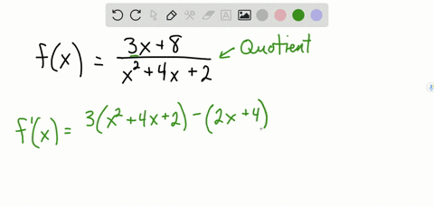 find-the-derivative-of-each-function-by-using-the-quotient-rule-fxfrac3-x8x24-x2