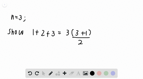 in-exercises-112113-show-that-123cdotsnfracnn12-is-true-for-the-given-value-of-n-n3-show-that-123fra