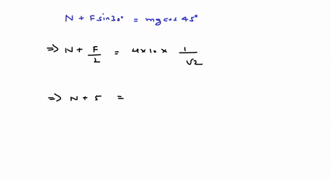 a-block-of-mass-mathrmm4-mathrmkg-is-placed-over-a-rough-inclined-plane-as-shown-in-figure-the-coeff