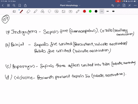 select-the-incorrect-pair-a-indigofera-sepals-five-gamosepalous-corolla-vexillary-aestivation-b-brin