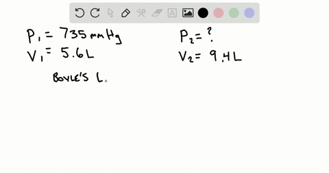 a-sample-of-gas-has-an-initial-volume-of-56-l-at-a-pressure-of-735-mmhg-if-the-volume-of-the-gas-is-