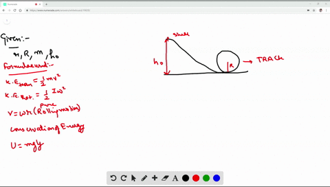 a-thin-walled-hollow-spherical-shell-of-mass-m-and-radius-r-starts-from-rest-and-rolls-without-slipp