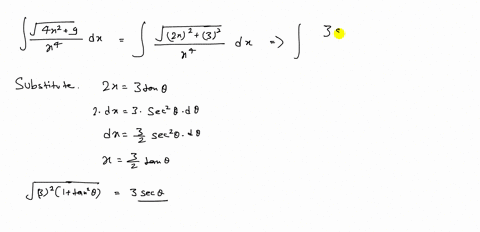 find-the-integral-int-fracsqrt4-x29x4-d-x