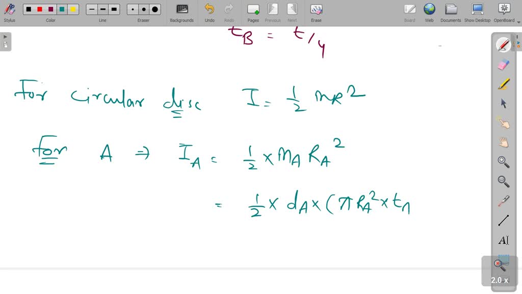 SOLVED:A circular disc A of radius r is made from an iron plate of ...