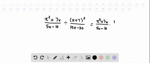 divide-and-then-simplify-if-possible-fracx27-x5-x-10-div-fracx7215-x-30
