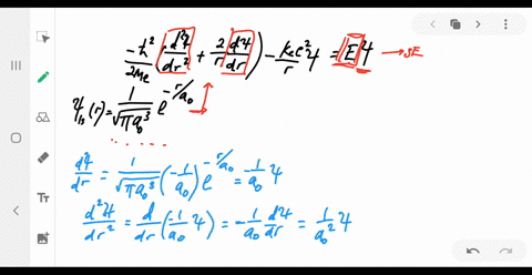 a-for-a-spherically-symmetric-state-of-a-hydrogen-atom-the-schrodinger-equation-in-spherical-coordin