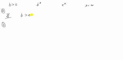 a-for-what-values-of-b0-does-bx-grow-faster-than-ex-as-x-rightarrow-infty-b-compare-the-growth-rates