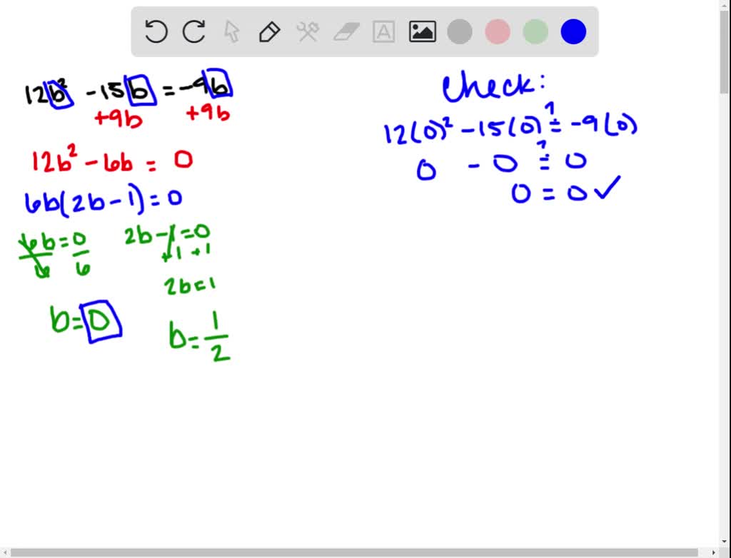 solve 2b 9 b 6