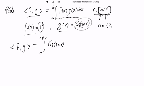 show-that-f-and-g-are-orthogonal-in-the-inner-product-space-ca-b-with-the-inner-product-langle-f-g-4