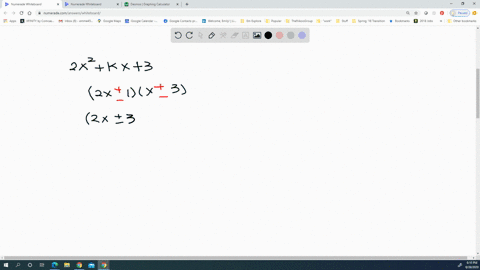 find-all-integers-k-such-that-the-trinomial-can-be-factored-over-the-integers-2-x2k-x3