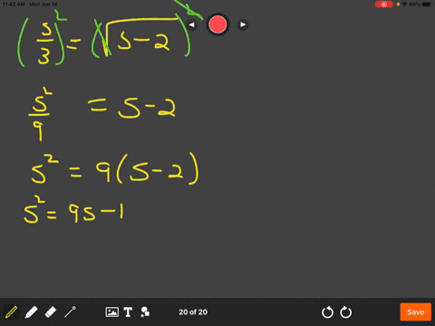 solve-the-radical-equation-for-the-given-variable-s3-sqrts-2