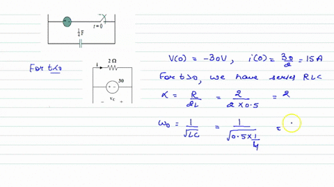 the-switch-in-the-circuit-of-fig-872-has-been-closed-for-a-long-time-but-is-opened-at-t0-determine-i