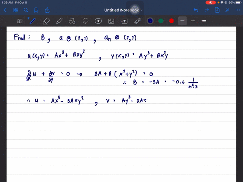 a-velocity-field-is-given-by-vecvlefta-x3b-x-y2right-hati-lefta-y3b-x2-yright-hatj-a02-mathrmm-2-cdo