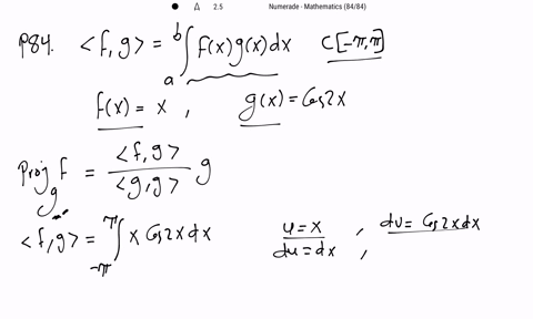 find-the-orthogonal-projection-of-f-onto-g-use-the-inner-product-in-ca-b-langle-f-grangleint_ab-fx-8