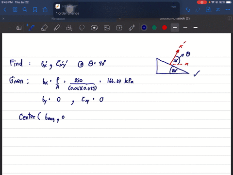 the-grains-of-wood-in-the-board-make-an-angle-of-20circ-with-the-horizontal-as-shown-using-mohrs-cir