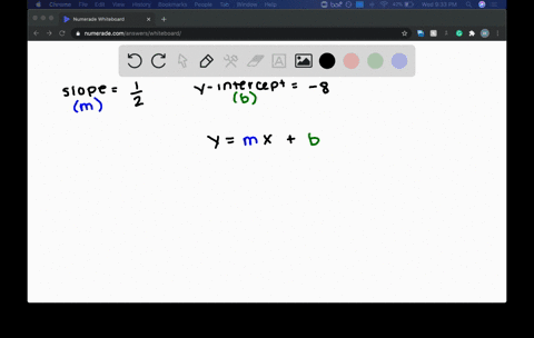 write-an-equation-of-the-line-in-slope-intercept-form-the-slope-is-frac12-the-y-intercept-is-8