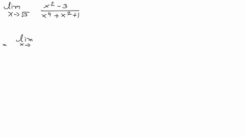 lim-_x-rightarrow-sqrt3-fracx2-3x4x21text-ans-0