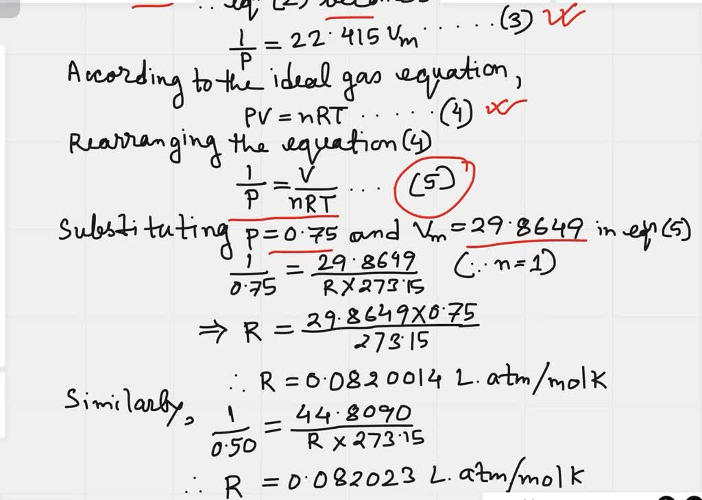 solved-the-following-data-have-been-obtained-for-oxygen-gas-at-273-15-k