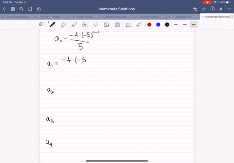 write-the-first-four-terms-of-the-sequence-a_n-leftfrac4-cdot-5n-15right