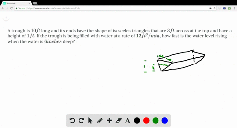 a-trough-is-10-ft-long-and-its-ends-have-the-shape-of-isosceles-triangles-that-are-3-ft-across-at-th