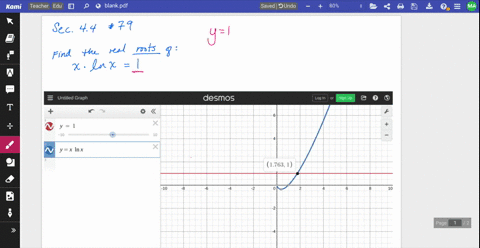 approximate-the-real-root-of-the-equation-x-ln-x1