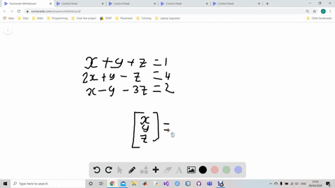 write-a-matrix-equation-of-the-form-a-xb-that-corresponds-to-each-system-of-equations-beginalignedxy