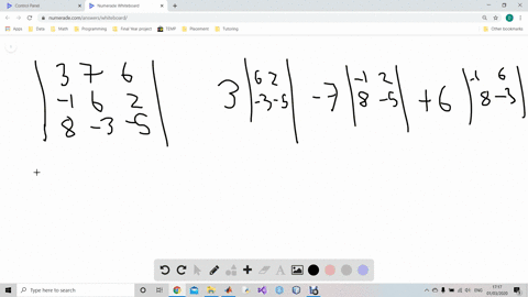 find-the-value-of-each-determinant-leftbeginarrayrrr3-7-6-1-6-2-8-3-5endarrayright