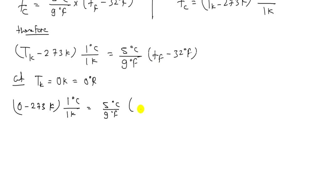 SOLVED In The Text The Kelvin Scale Of Temperature Is Defined As An 